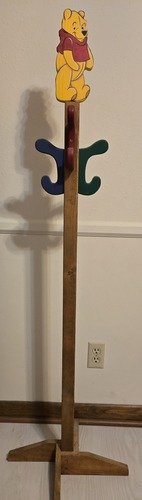 VINTAGE WINNIE THE POOH KIDS CLOTHES/COAT HANGER OVER 4 FT. TALL!