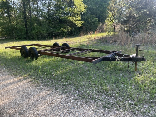 25 ft camping trailer frame with new tires 