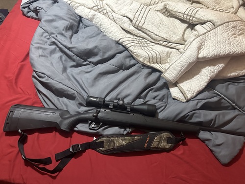 Savage 30/06 with scope and sling 1 box of bullets 