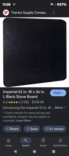 Imperial Stove Board, Brand New!