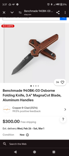 Benchmade Osborne folding Pocket knife 