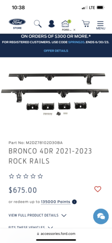 Rock Sliders for full-size Bronco
