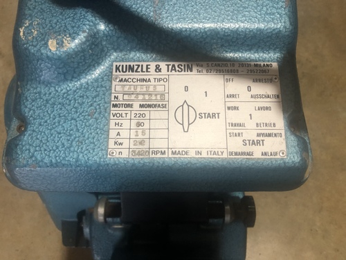 Kunzle & Tasin drum sander